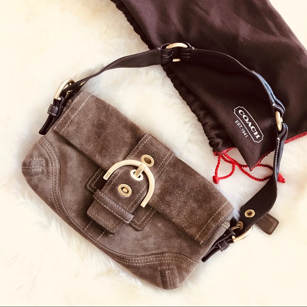 COACH suede purse 💕